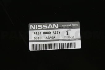 Nissan 651003JA0A HOOD