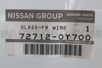 Nissan 727120Y700 GLASS-WINDSHIELD