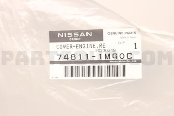 Nissan 748111MG0C COVER ENGINE,REAR