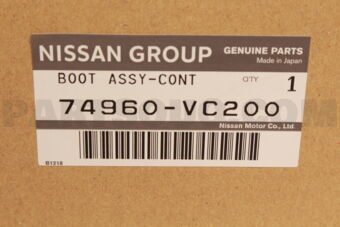 Nissan 74960VC200 BOOT ASSY-CONTROL LEVER