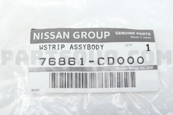 Nissan 76861CD000 WEATHERSTRIP LH