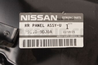 Nissan 791109DJ0A PANEL-REAR,UPPE