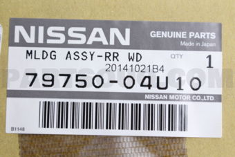 Nissan 7975004U10 MLDG ASSY-RR WD