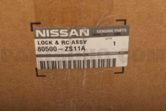 Nissan 80500ZS11A LOCK & REMOTE CONTROL ASSY-FRONT DOOR,RH