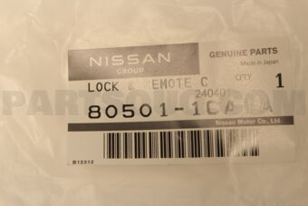 Nissan 805011CA1A LOCK & REMOTE CONTROL ASSY-FRONT DOOR,LH