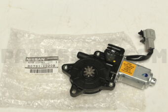 Nissan 80731VD20B MOTOR ASSY-REGULATOR,LH