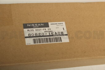 Nissan 808201EA0B MOULDING ASSY-FRONT DOOR OUTSIDE,RH