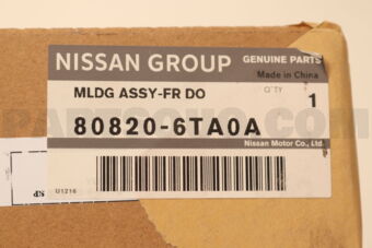 Nissan 808206TA0A MLDG ASSY-FR DO