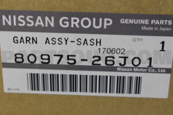 Nissan 8097526J01 FINISHER-FRONT DOOR,LH