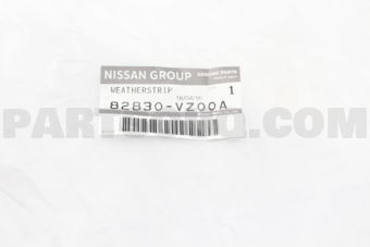 Nissan 82830VZ00A WEATHERSTRIP-SLIDE DOOR,RH