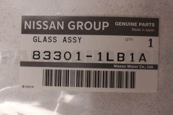 Nissan 833011LB1A GLASS ASSY-SIDE WINDOW,LH