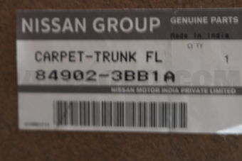 Nissan 849023BB1A CARPET-TRUNK FLOOR