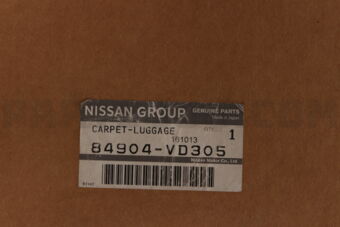 Nissan 84904VD305 CARPET-LUGGAGE FLOOR
