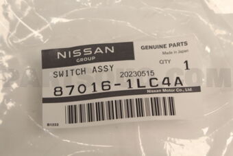 Nissan 870161LC4A SWITCH ASSY-FRONT SEAT,RH