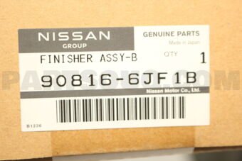 Nissan 908166JF1B FINISHER ASSY BACK DOOR CENTR