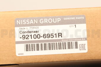 Nissan 921006951R CONDENSER ASSY