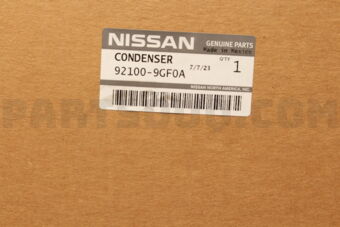 Nissan 921009GF0A CONDENSER & LIQUID TANK ASSY