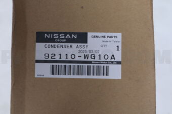 Nissan 92110WG10A CONDENSER ASSY
