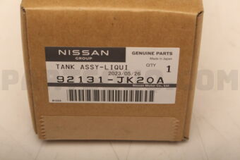 Nissan 92131JK20A TANK ASSY-LIQUID