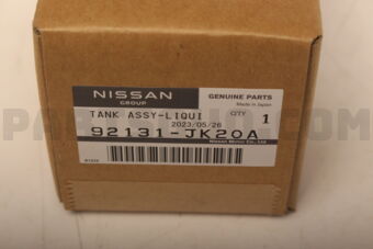 Nissan 92131JK20A TANK ASSY-LIQUID