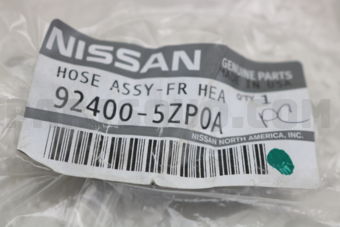 Nissan 924005ZP0A HOSE-HEATER,INLET