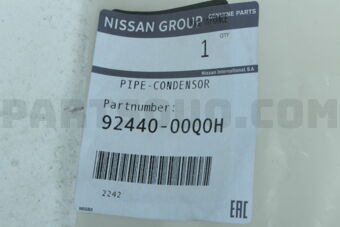 Nissan 9244000Q0H PIPE-CONDENSOR