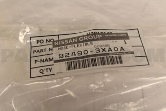 Nissan 924903XA0A HOSE-FLEXIBLE