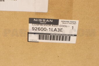 Nissan 926001LA3E COMPRESSOR-COOL