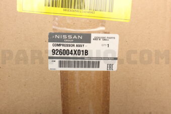 Nissan 926004X01B COMPRESSOR ASSY-COOLER