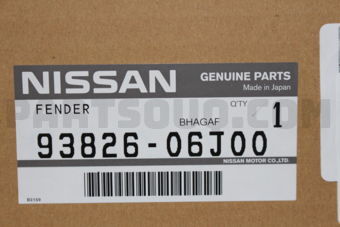 Nissan 9382606J00 FENDER-OVER,REAR RH