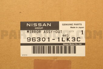Nissan 963011LK3C MIRROR ASSY-OUT