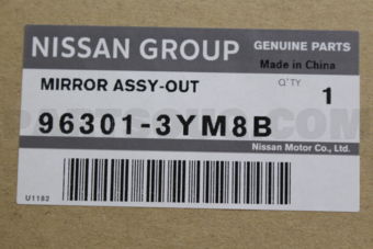 Nissan 963013YM8B MIRROR ASSY OUT