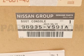 Nissan 96935VS91A BOOT-CONSOLE