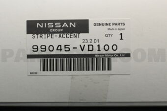 Nissan 99045VD100 STRIPE-ACCENT,FRONT DOOR LH