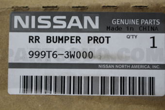 Nissan 999T63W000 RR BUMPER PROTECTOR