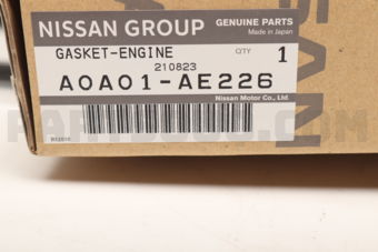Nissan A0A01AE226 GASKET-ENGINE