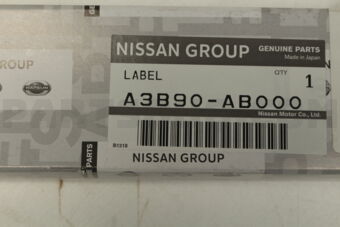 Nissan A3B90AB000 LABEL