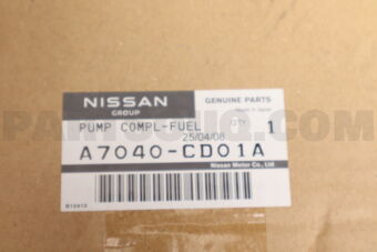 Nissan A7040CD01A PUMP COMPLETE FUEL