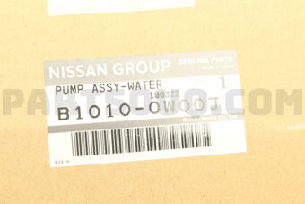 Nissan B10100W00J PUMP ASSY-WATER