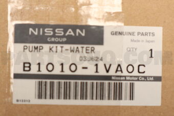 Nissan B10101VA0C PUMP KIT WATER
