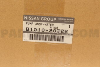 Nissan B101020J26 PUMP ASSY-WATER