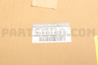 Nissan B1481VC20C MOTOR & FAN ASS