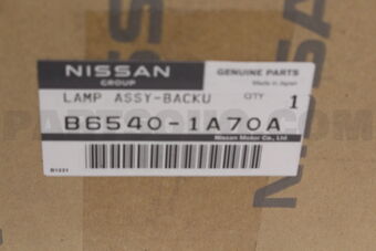 Nissan B65401A70A BACKUP LAMP ASSY-RH