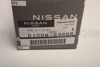 Nissan D106MS3686 PAD KIT-DISK