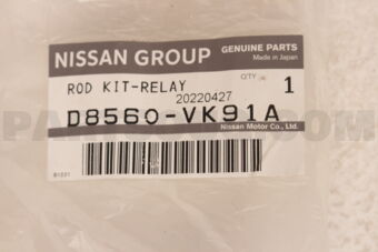 Nissan D8560VK91A ROD KIT-RELAY
