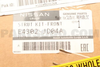 Nissan E4302JD04A STRUT KIT-FRONT SUSPENSION,RH