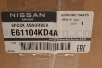 Nissan E61104KD4A SHOCK ABSORBER