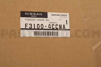 Nissan F31004CCMA FENDER FRONT RH