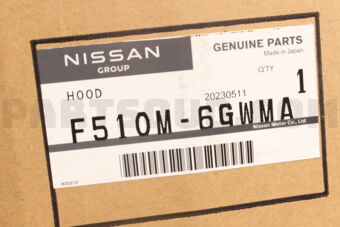 Nissan F510M6GWMA HOOD ASSY