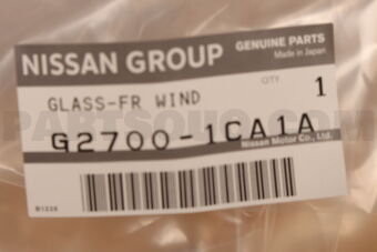 Nissan G27001CA1A GLASS-FR WSHLD
